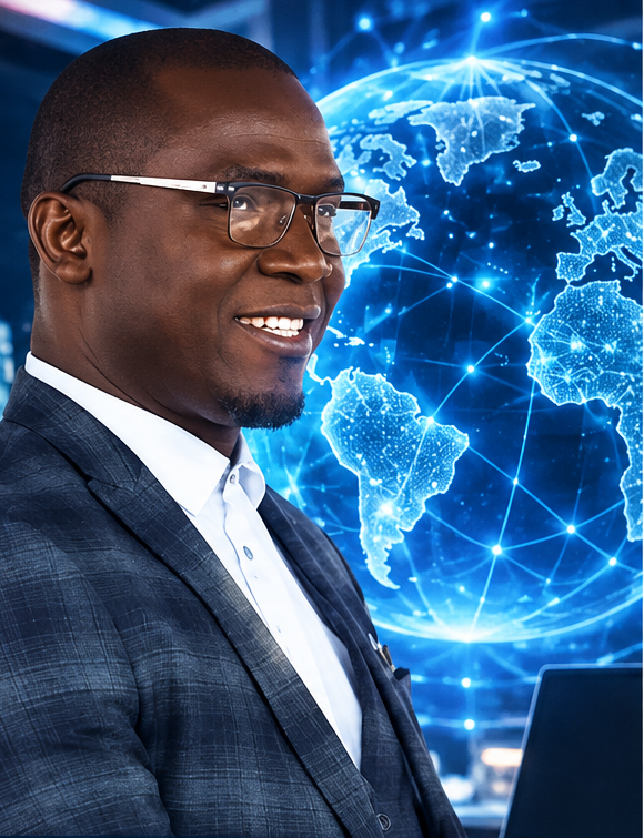 Portrait of Tiensonnon J-M. Bohi, Owner and Managing Partner of BNGS